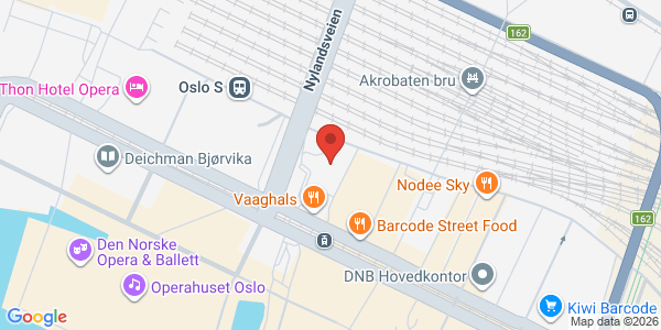 Kart som viser hvor arrangementet foregår