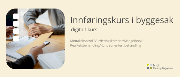 Digitalt innføringskurs i byggesak