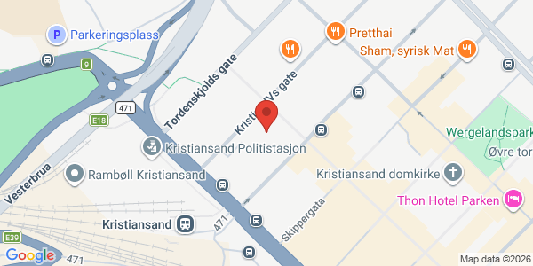 Map displaying event location