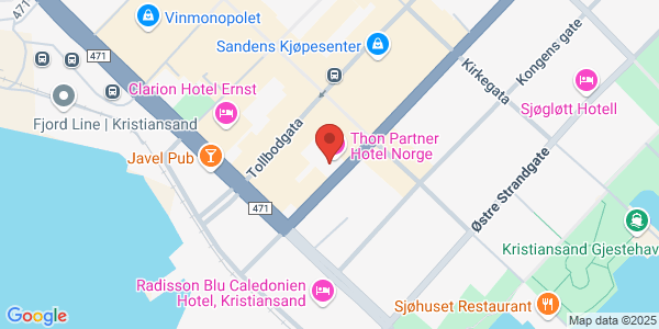Map displaying event location