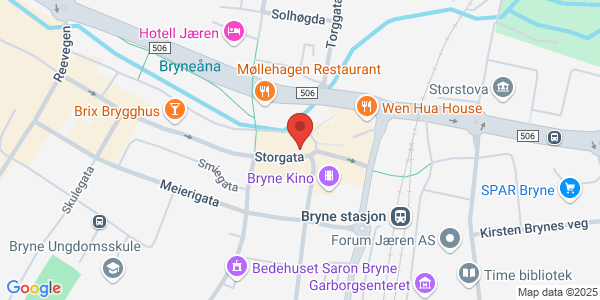 Map displaying event location