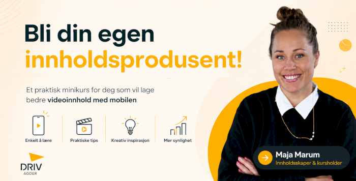 Sosiale medier: Bli din egen innholdsprodusent
