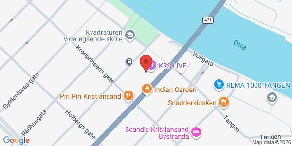 Kart som viser hvor arrangementet foregår