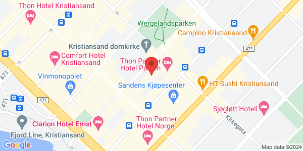 Map displaying event location