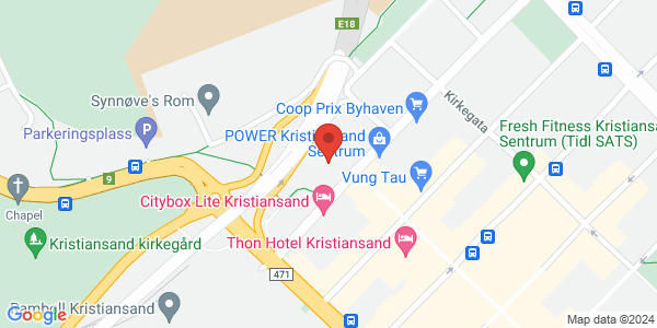 Map displaying event location