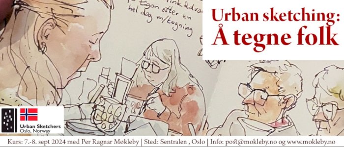 Urban sketching: Å tegne folk