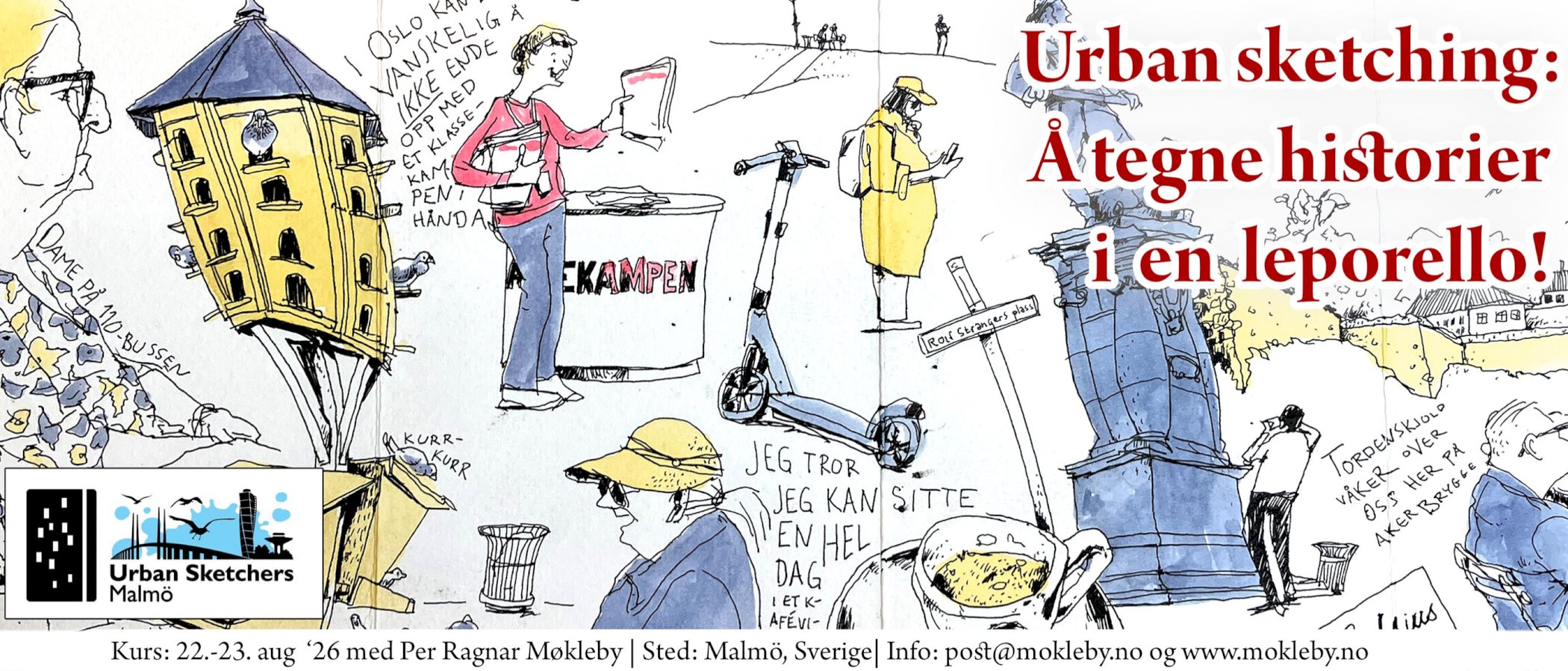 Urban sketching: Å tegne historier i en leporello