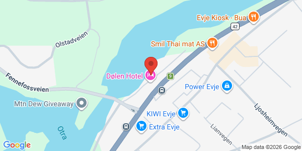 Kart som viser hvor arrangementet foregår