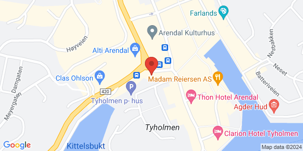 Map displaying event location