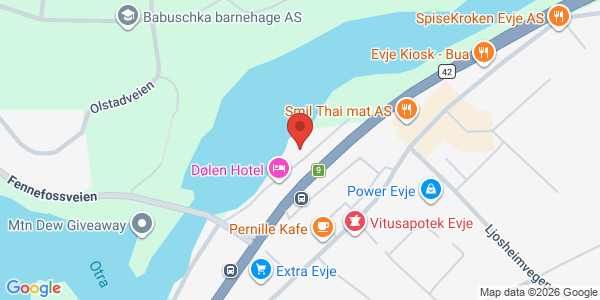 Kart som viser hvor arrangementet foregår