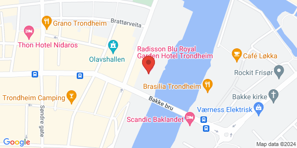 Kart som viser hvor arrangementet foregår