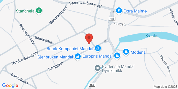 Map displaying event location