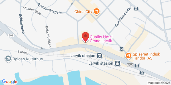 Kart som viser hvor arrangementet foregår