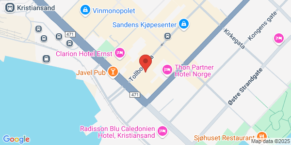 Kart som viser hvor arrangementet foregår