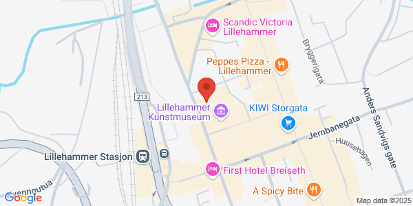 Kart som viser hvor arrangementet foregår