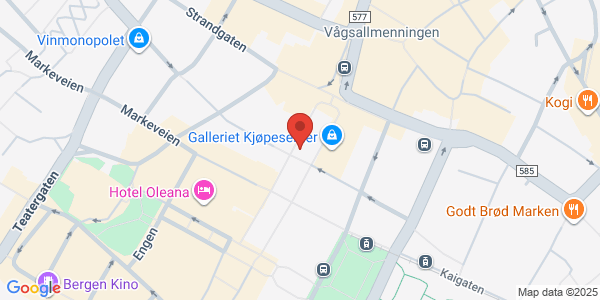 Map displaying event location