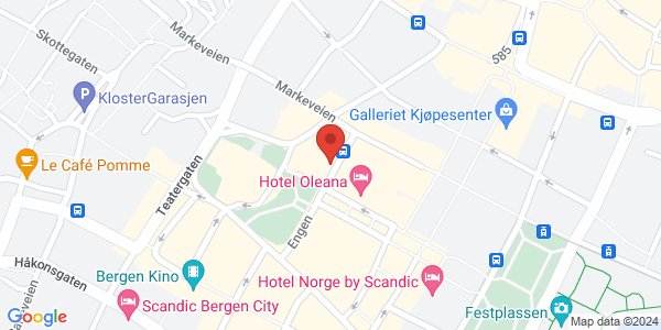 Map displaying event location