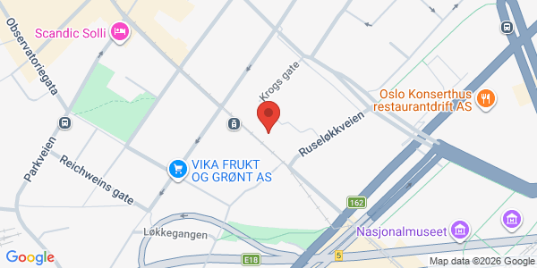 Kart som viser hvor arrangementet foregår