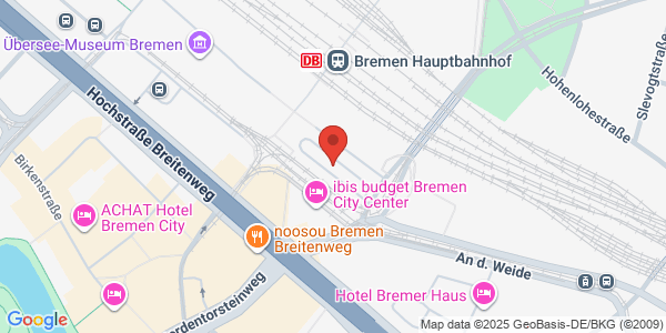 Map displaying event location
