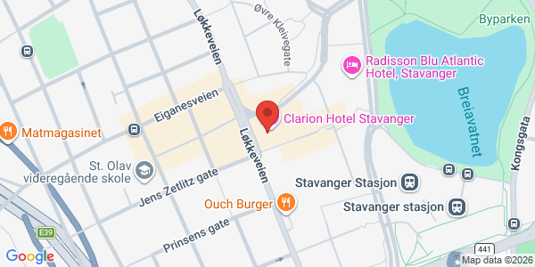 Map displaying event location