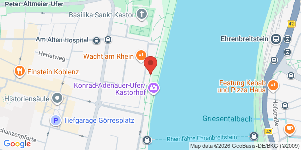 Map displaying event location