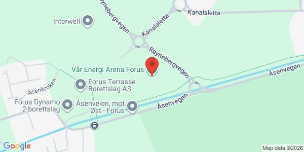 Kart som viser hvor arrangementet foregår
