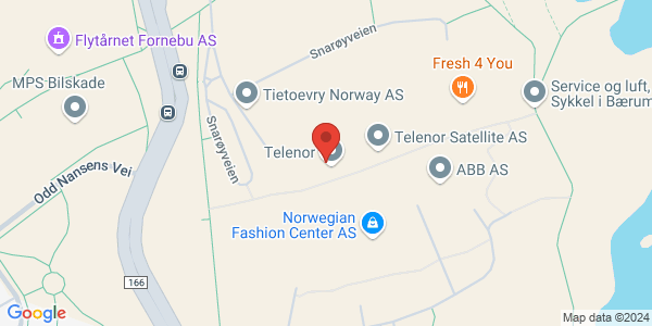 Kart som viser hvor arrangementet foregår