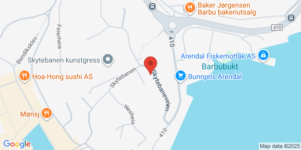 Map displaying event location