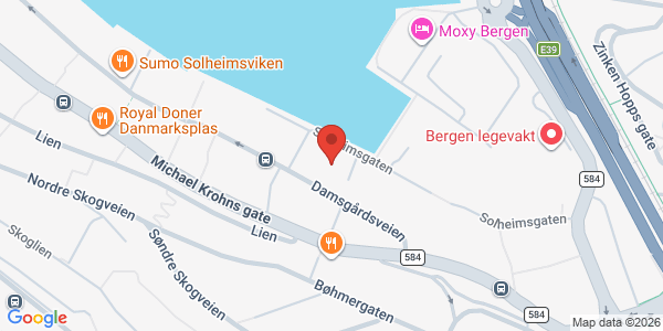 Map displaying event location