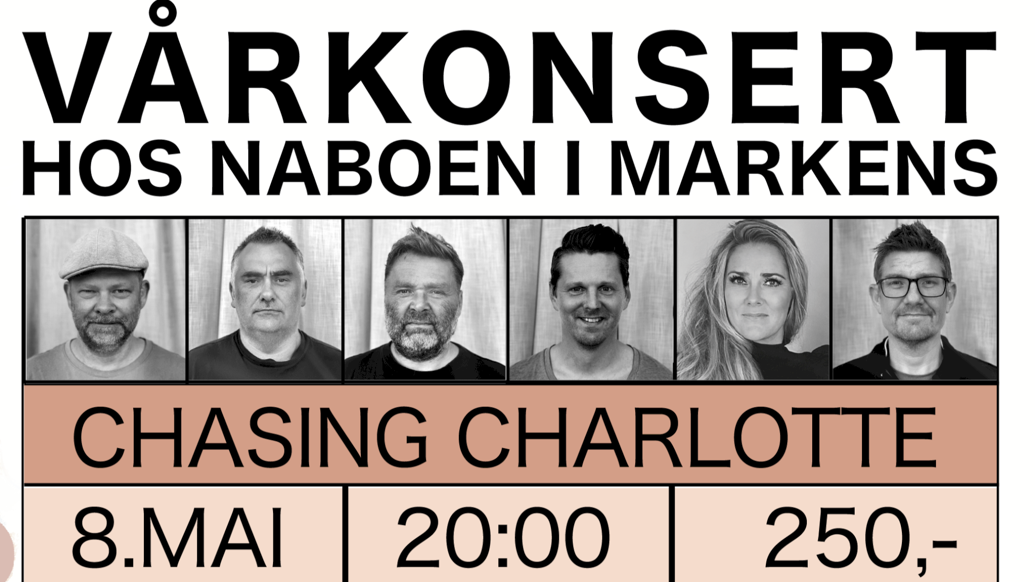 VÅRKONSERT OG SLIPPFEST MED CHASING CHARLOTTE