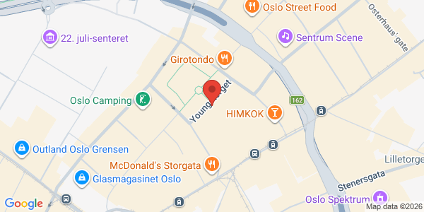 Kart som viser hvor arrangementet foregår