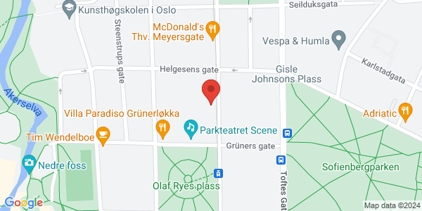 Map displaying event location