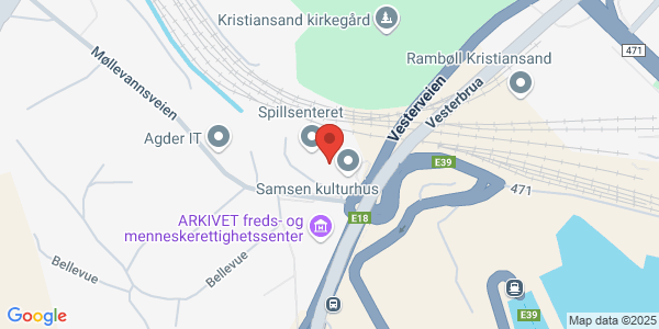 Map displaying event location