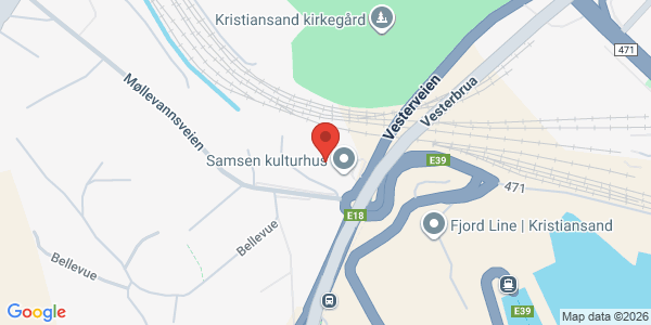 Map displaying event location