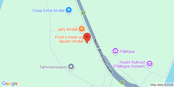 Kart som viser hvor arrangementet foregår