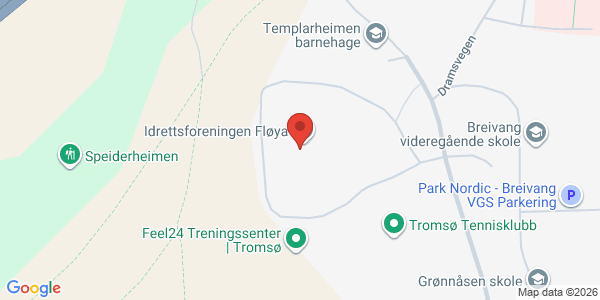 Kart som viser hvor arrangementet foregår