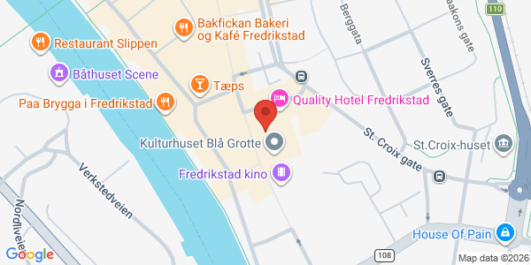 Kart som viser hvor arrangementet foregår