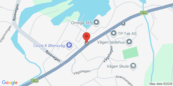 Kart som viser hvor arrangementet foregår