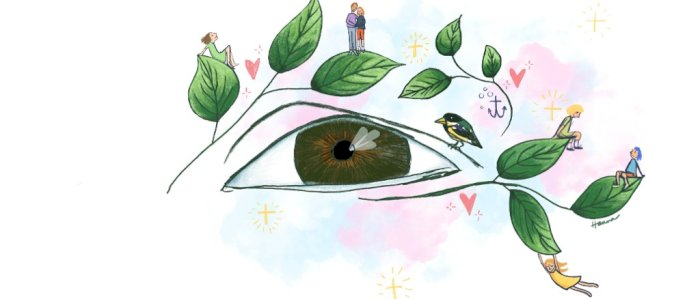 Med mine øyne - en forestilling om å se verden med blinde øyne på Kirkekinoen i Sandefjord