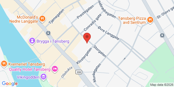 Map displaying event location