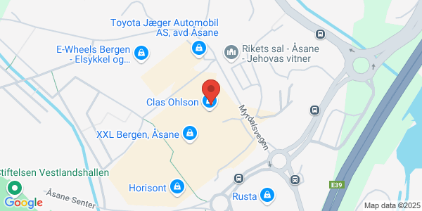 Map displaying event location
