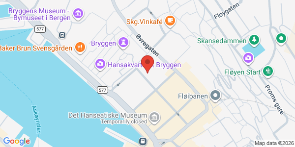 Kart som viser hvor arrangementet foregår