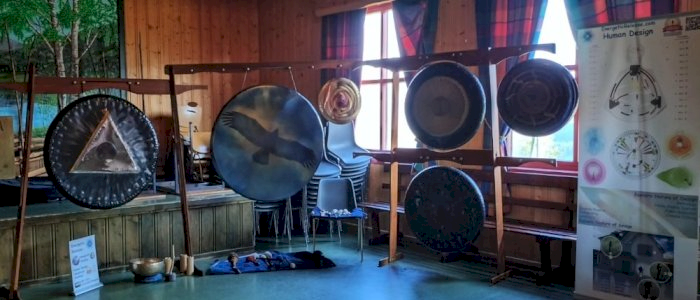 Gong og Lydbad opplevelse, Moen Camping, Hemsedal