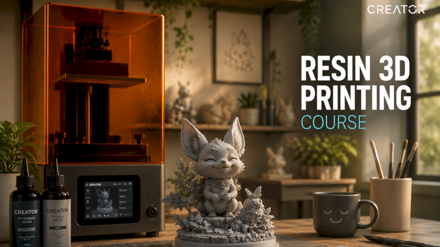 Resin 3D print course [14 days membership included*]