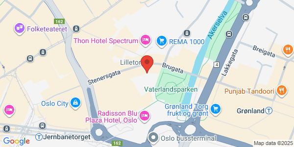 Map displaying event location