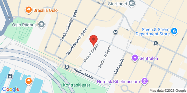 Kart som viser hvor arrangementet foregår