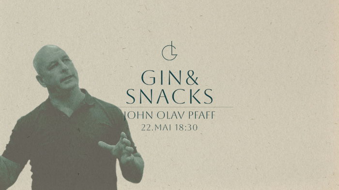 Gin & Snacks med John Olav Pfaff // Grenseløs