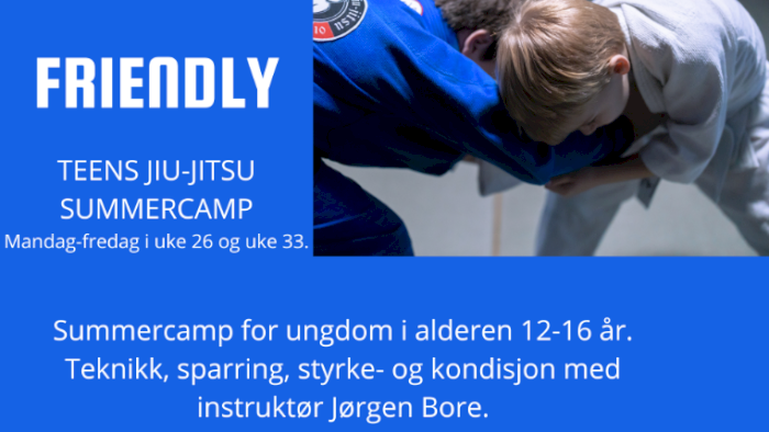 Friendly Teens Jiu-Jitsu Summercamp uke 26 og 33
