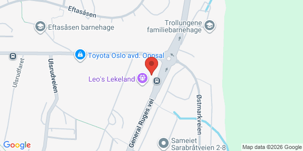 Kart som viser hvor arrangementet foregår