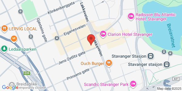 Map displaying event location